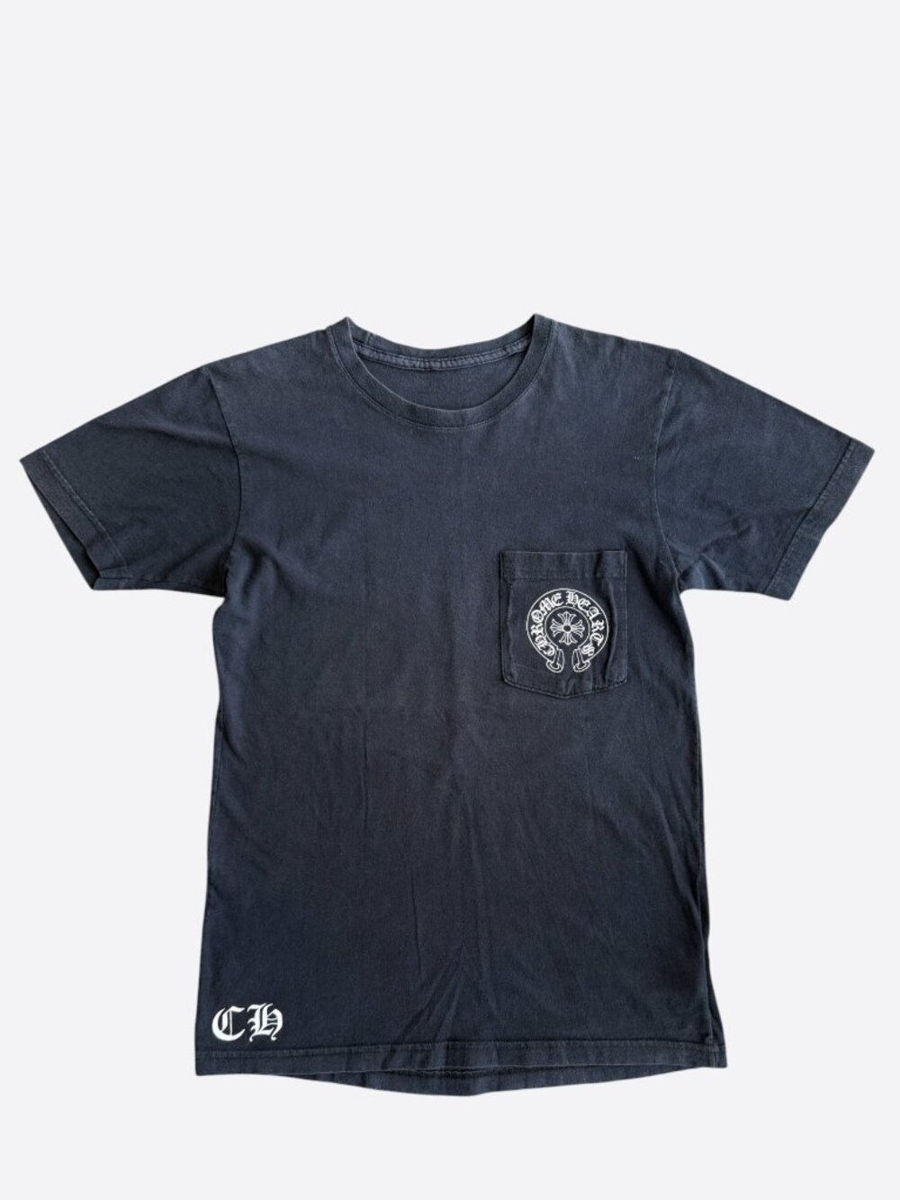 Chrome Hearts Black & White Los Angeles Horseshoe Logo T-Shirt